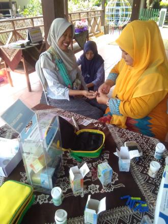 Kegiatan POSBINDU di Dusun Ketonggo