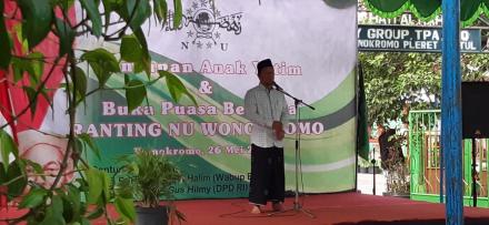 Santunan Anak Yatim dan Buka Bersama NU Ranting Wonokromo