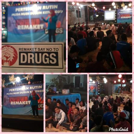 Sosialisasi Bahaya Narkoba Napza di Dusun Ketonggo