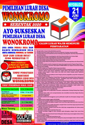 Pengumuman Pemilihan Lurah Desa Wonokromo