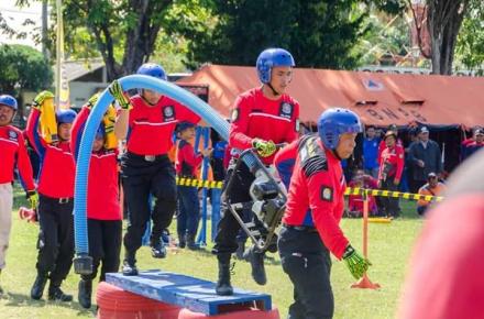 Personil FPRB DEWO Mengikuti Lomba Ketangkasan Relawan Kebakaran