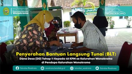 Penyaluran Bantuan Langsung Tunai (BLT) Dana Desa Kalurahan Wonokromo