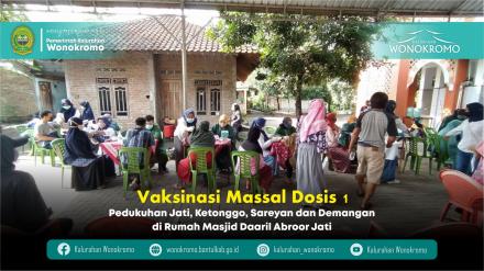 Vaksinasi Massal Dosis 1 Kring Jatirenggo