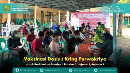 Vaksinasi Dosis 2 Kring Purwokriyo
