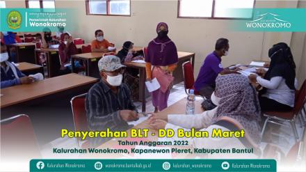 Penyerahan Bantuan Langsung Tunai Dana Desa Bulan Maret Tahun Anggaran 2022