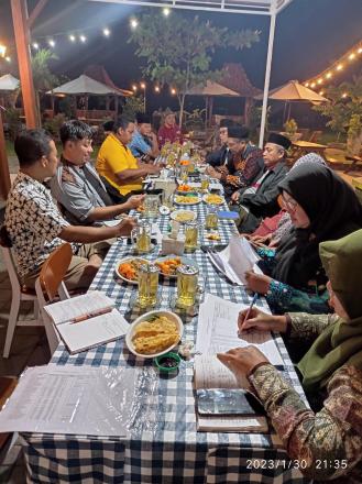 Monitoring dan Evaluasi Pelaksanaan APBKal Tahun Anggaran 2023 oleh Bamuskal Wonokromo