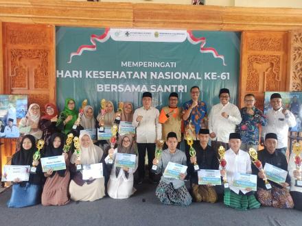 HARI KESEHATAN NASIONAL KE-61 di KALURAHAN WONOKROMO BERSAMA SANTRI